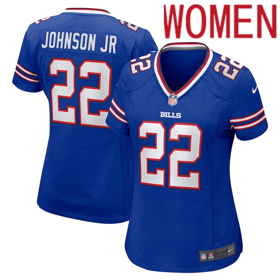 Women Buffalo Bills #22 Duke Johnson Nike Royal Game NFL Jersey->buffalo bills->NFL Jersey